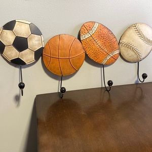Decorative sports coat rack